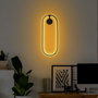 Opviq Can - 13556 Lámpara de pared negra de metal